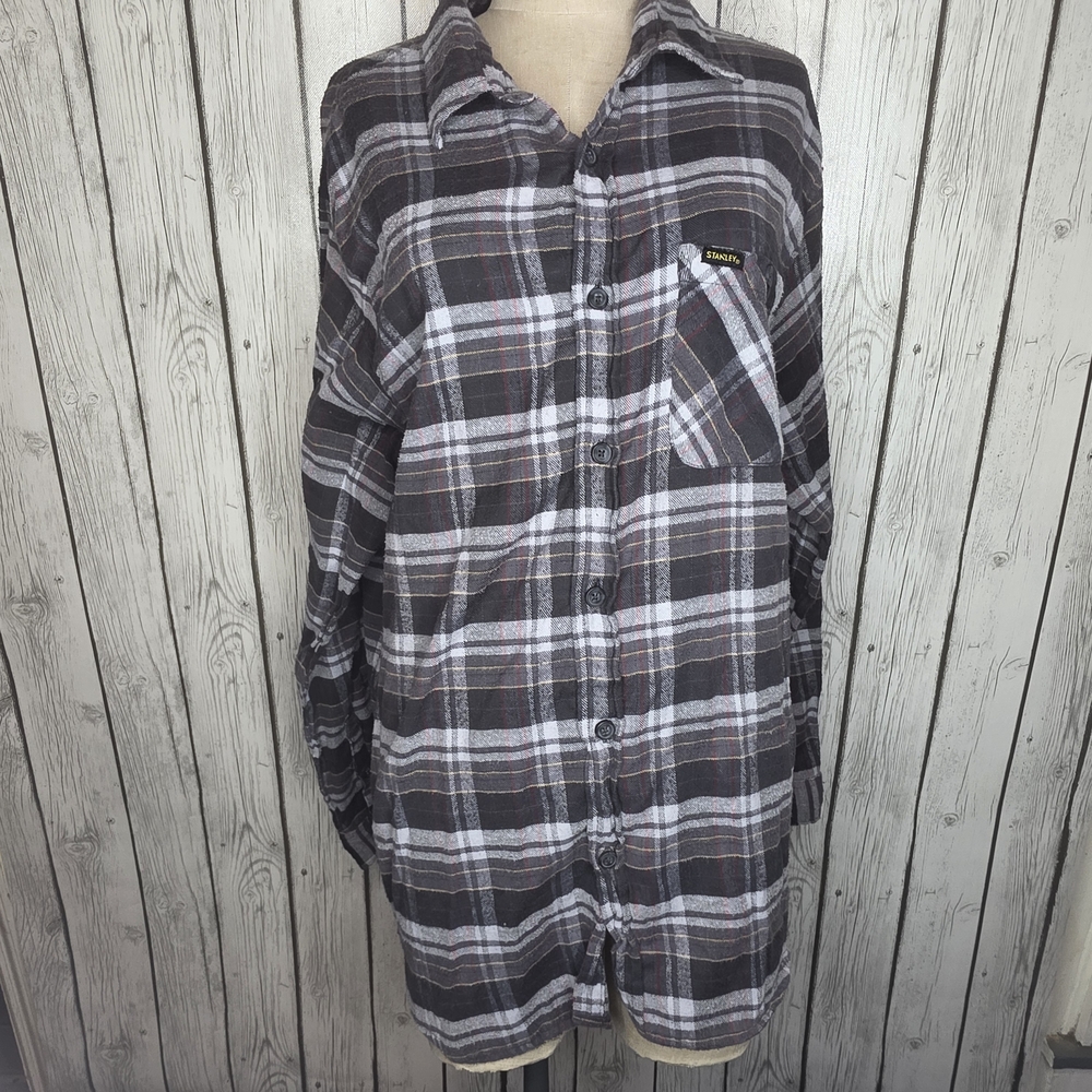 Stanley Workwear Plaid Flannel Button Down Shirt - Heavyweight - XL Workwear